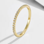 Cushion Cut Zirconia Ring Set — Gold by Seeyoura