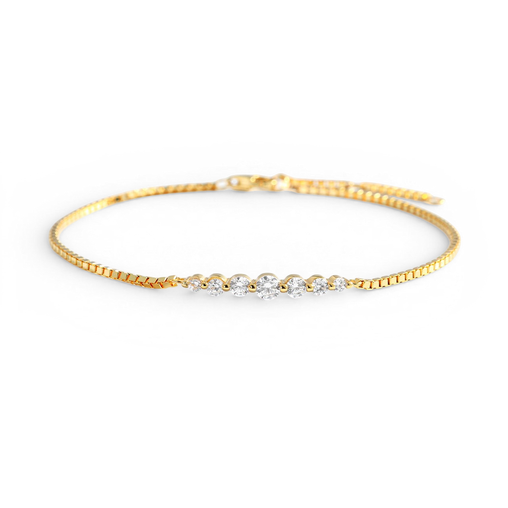 Classic Arc Bracelet in gold, 7.5" by Seeyoura