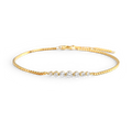 Classic Arc Bracelet in gold, 7.5" by Seeyoura