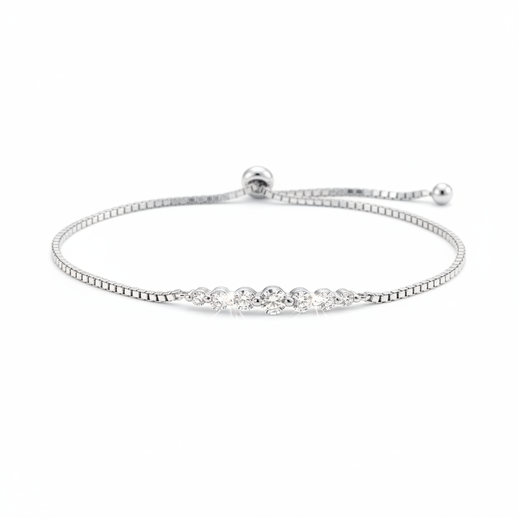 Classic Arc Bracelet in silver, 7.5" by Seeyoura