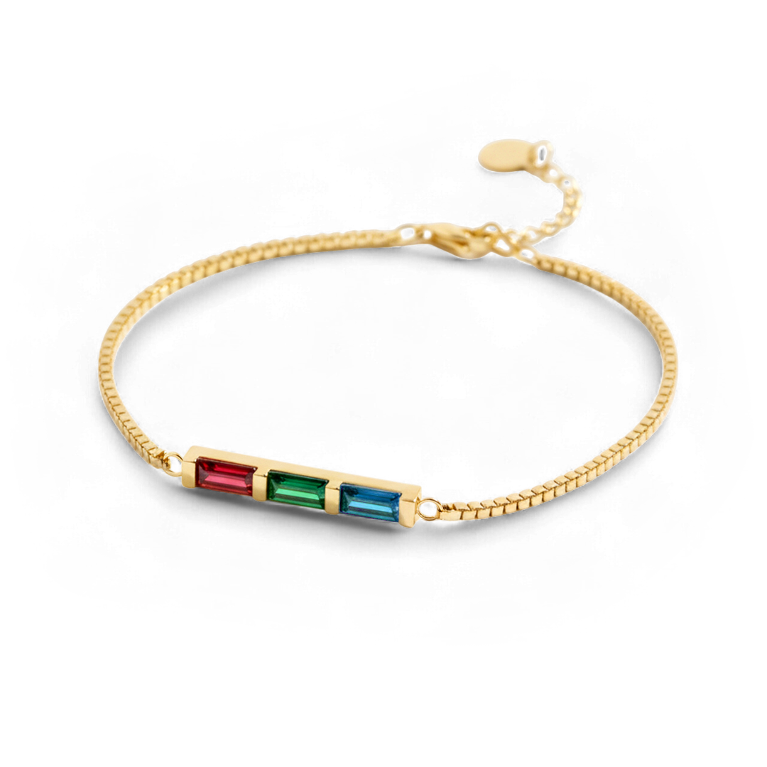 Dainty Birthstone Bracelet by Seeyoura