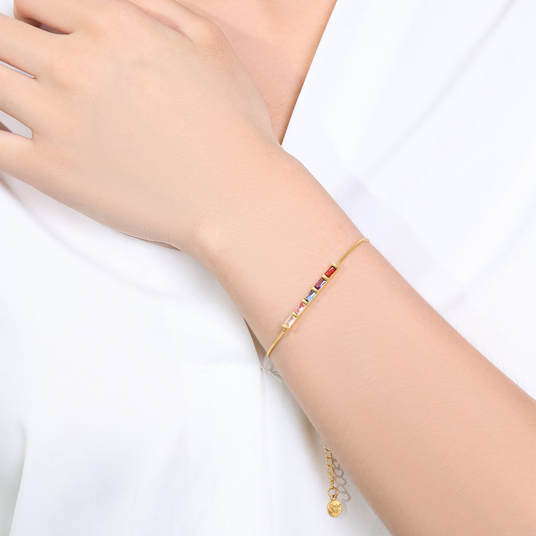 Dainty Birthstone Bracelet by Seeyoura