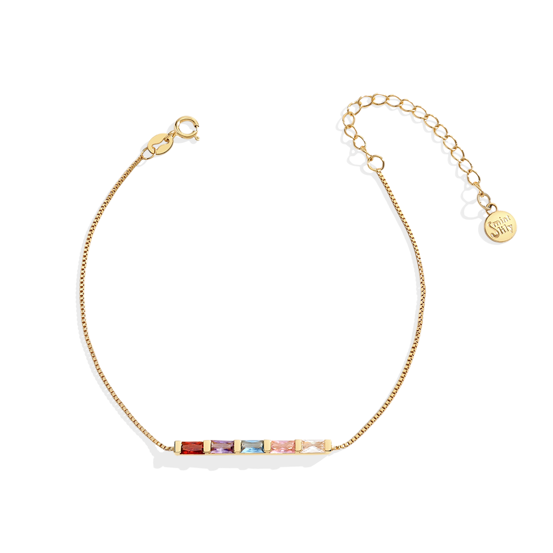 Dainty Birthstone Bracelet by Seeyoura