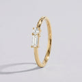 Dainty Baguette Ring in Gold by Seeyoura