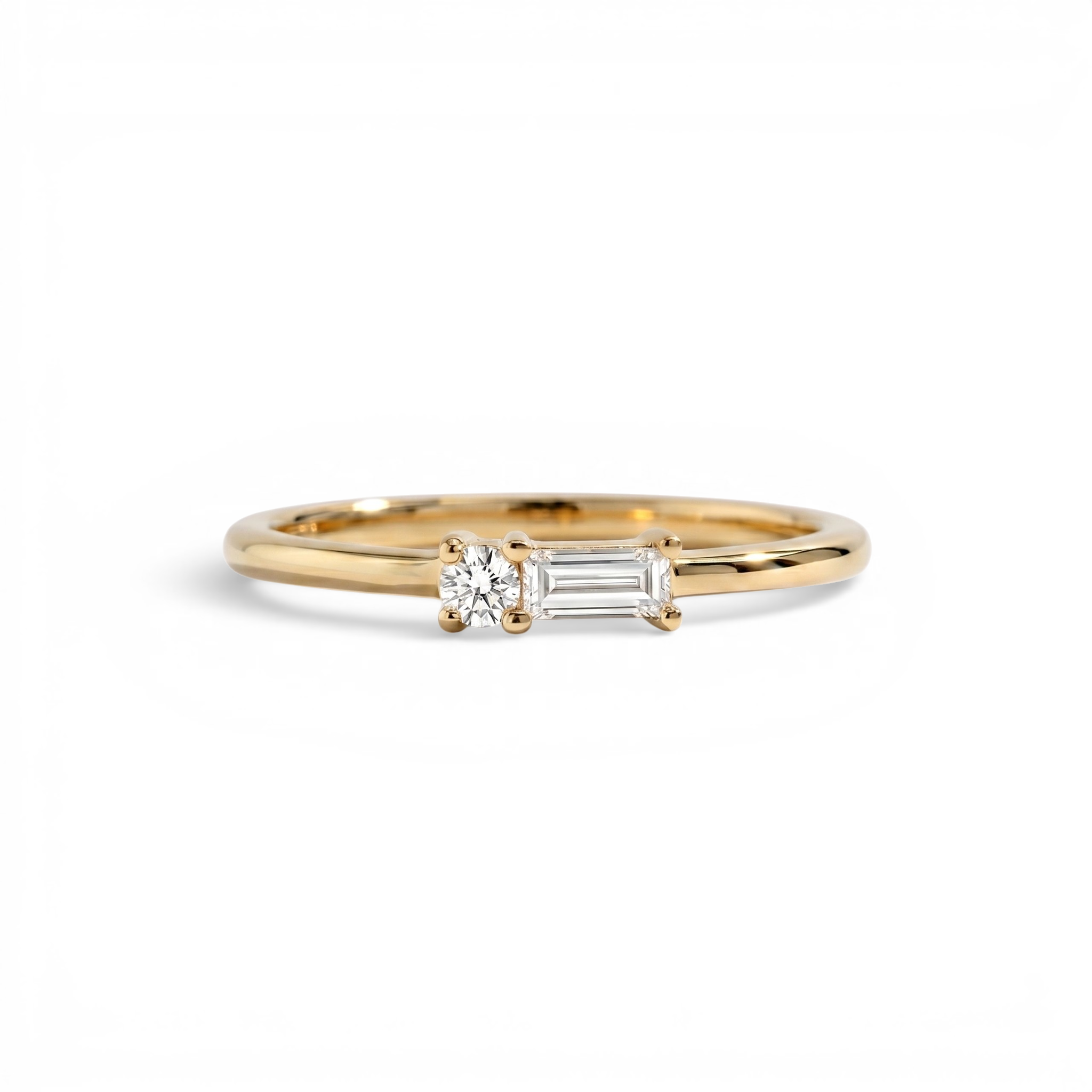 Dainty Baguette Ring by Seeyoura