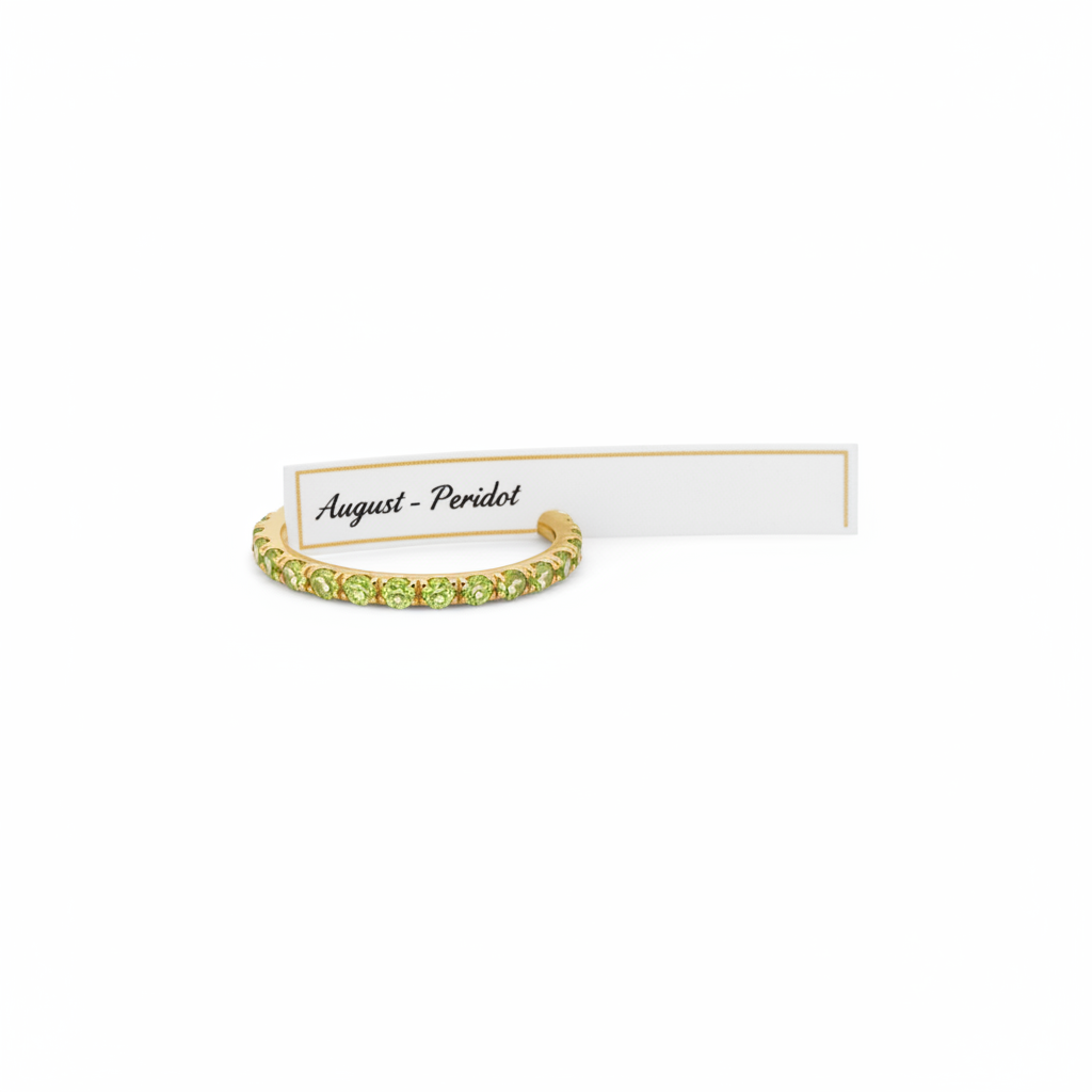 Dainty Constellation Birthstone Ring in peridot-august, 18k Gold Over Sterling Silver by Seeyoura