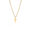 Dainty Cross Pendant in gold by Seeyoura