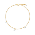 Dainty Diamond Station Bracelet in 18-k-gold-over-sterling-silver by Seeyoura