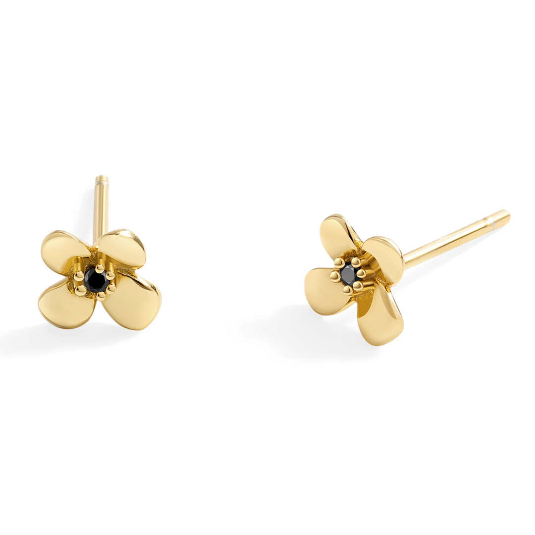 Dainty Floral Statement Stud Earrings by Seeyoura