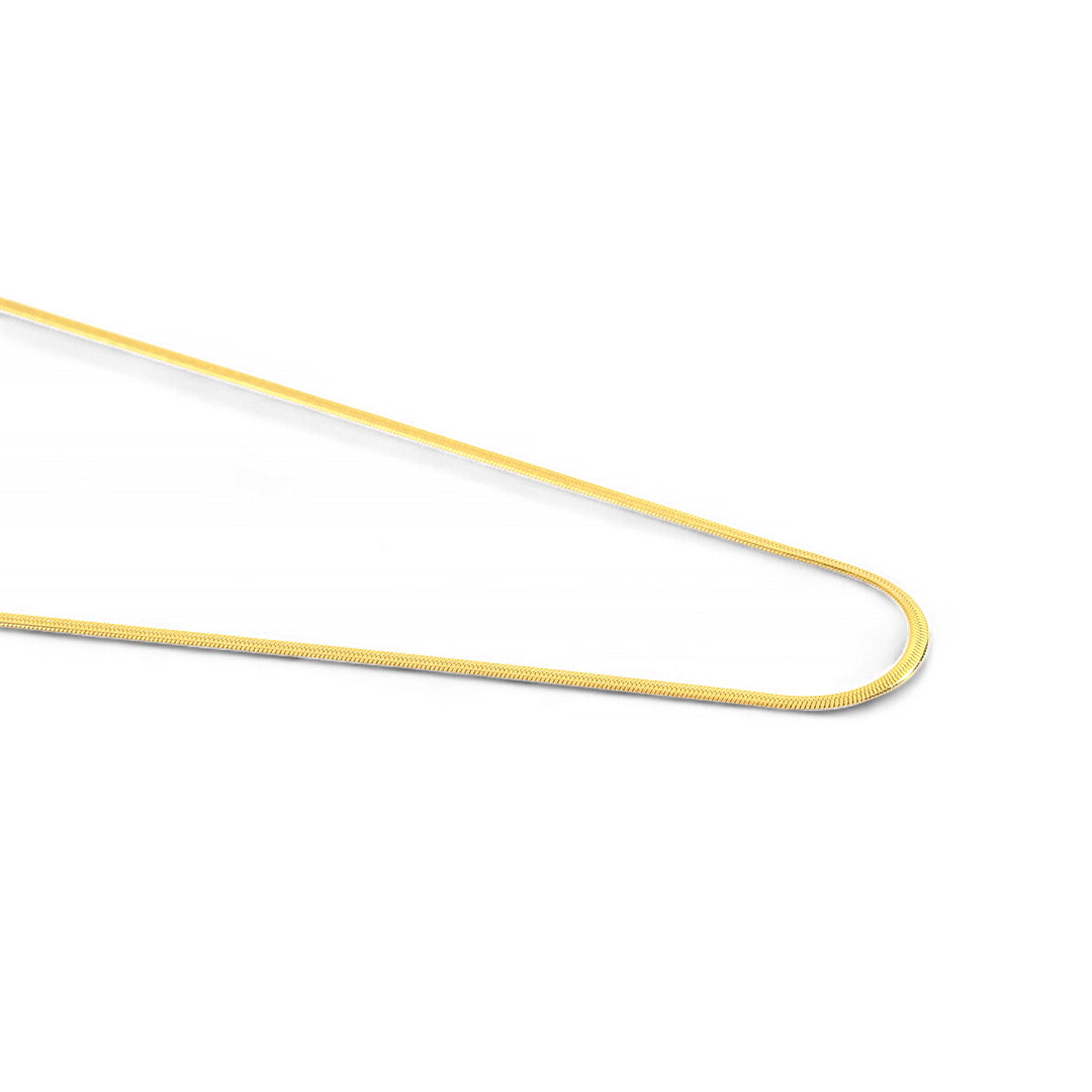 Dainty Herringbone Chain Necklace in gold by Seeyoura
