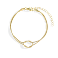 Dainty Knot Bracelet in gold by Seeyoura