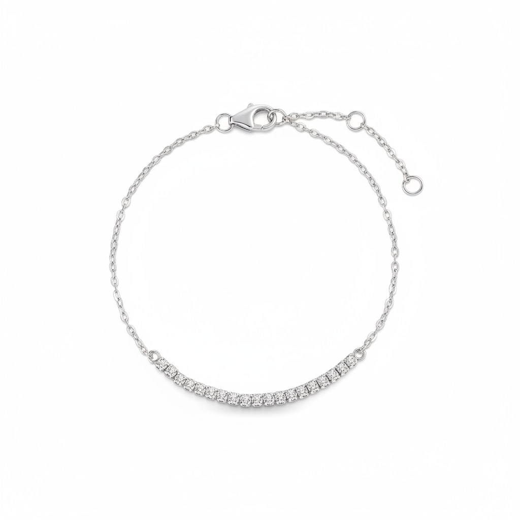 Petite Line Bracelet in 925-sterling-silver by Seeyoura
