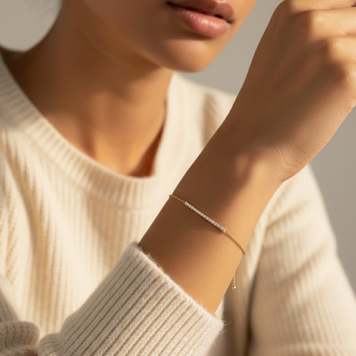 Petite Line Bracelet by Seeyoura