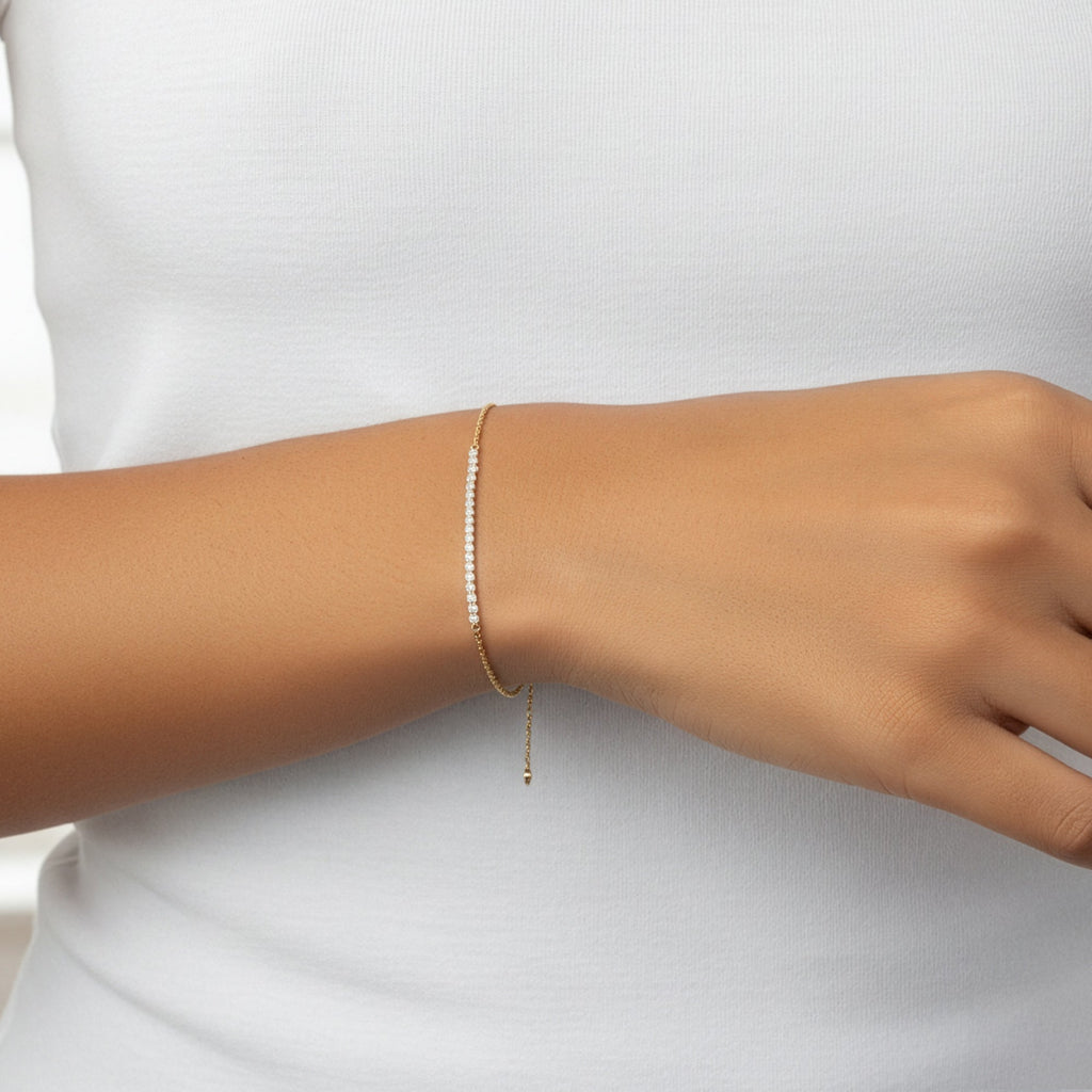 Petite Line Bracelet by Seeyoura