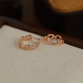 Diamond Hoop Earrings — Rose Gold by Seeyoura