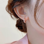 Diamond Hoop Earrings — Rose Gold by Seeyoura
