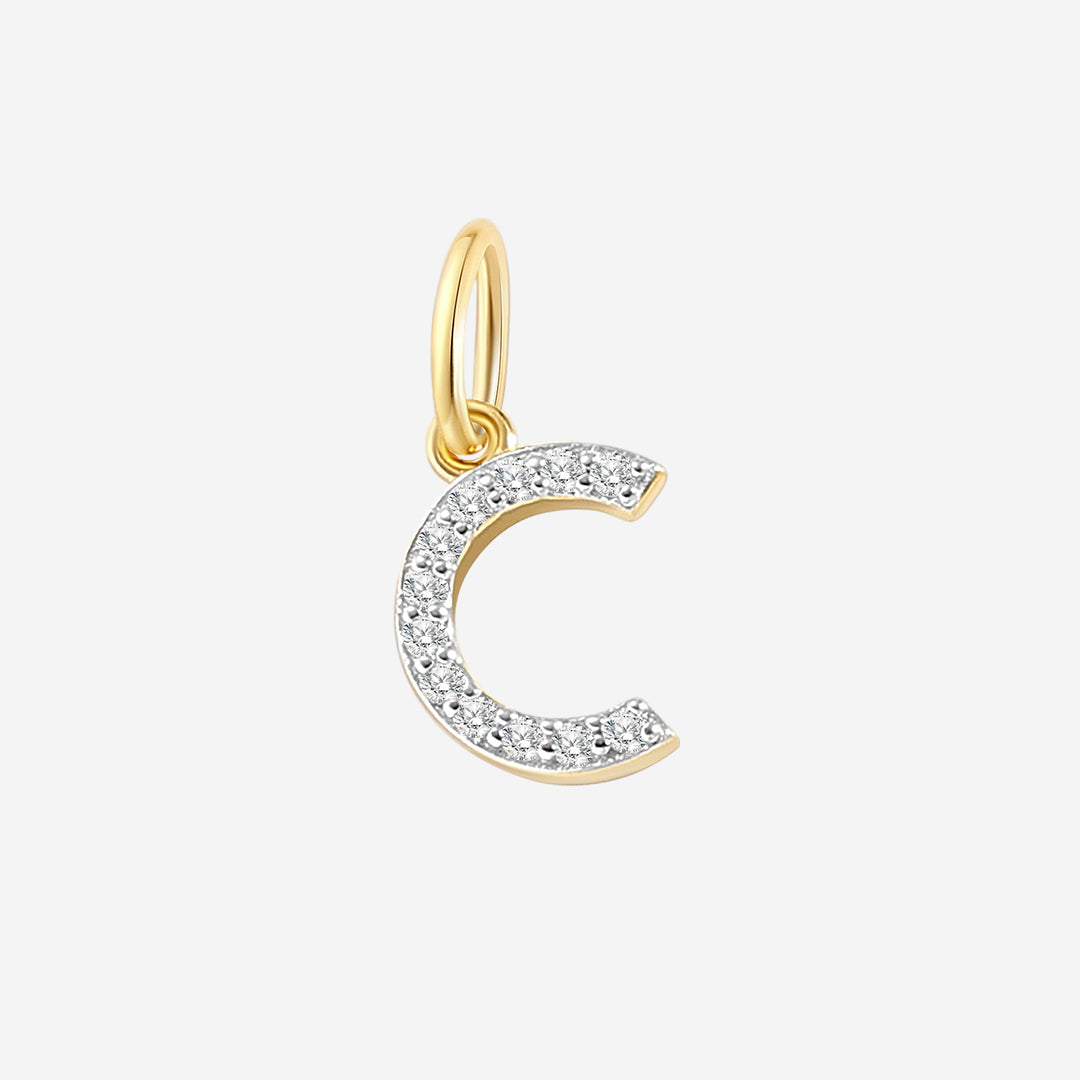 Diamond Initial Charm in C by Seeyoura