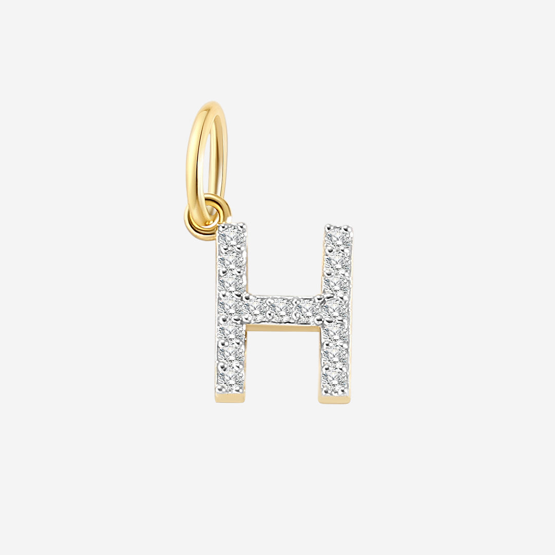 Diamond Initial Charm in H by Seeyoura