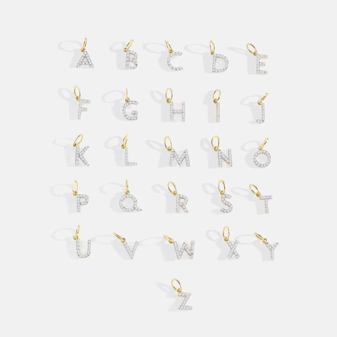 Diamond Initial Charm by Seeyoura