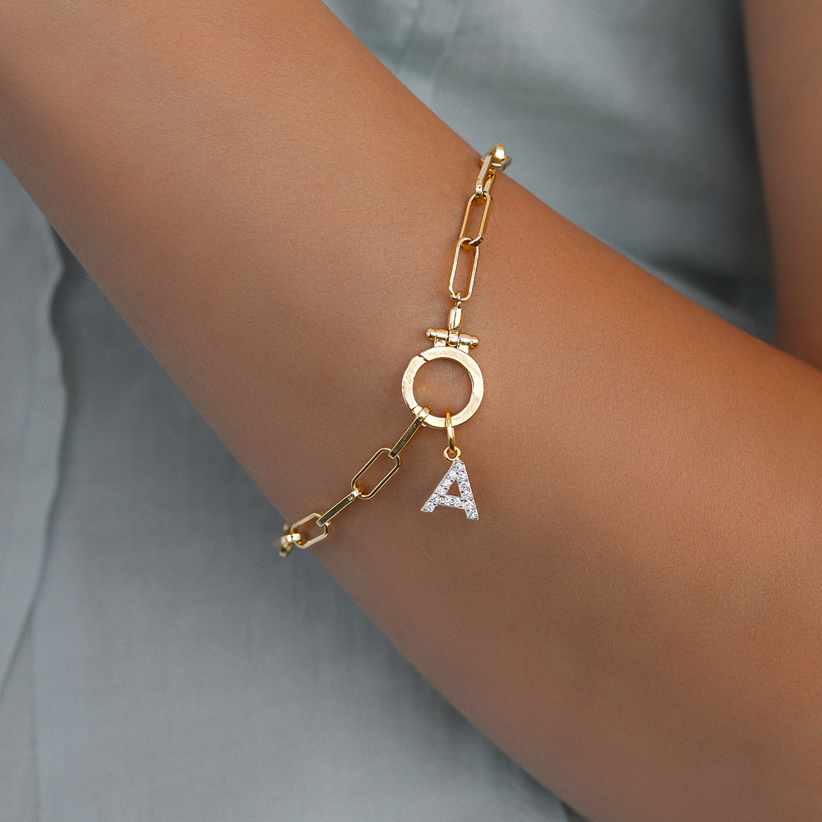Diamond Initial Charm by Seeyoura