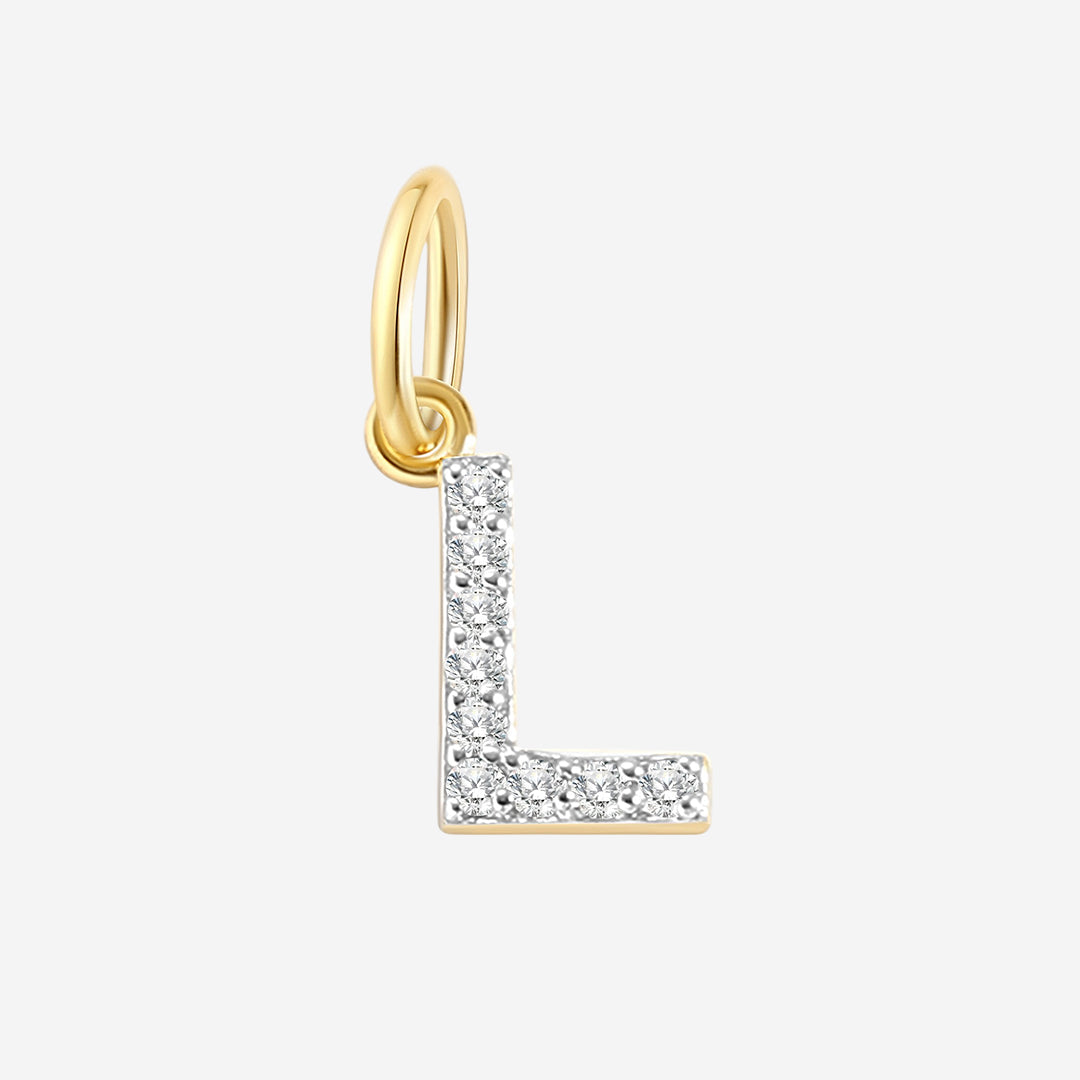 Diamond Initial Charm in L by Seeyoura