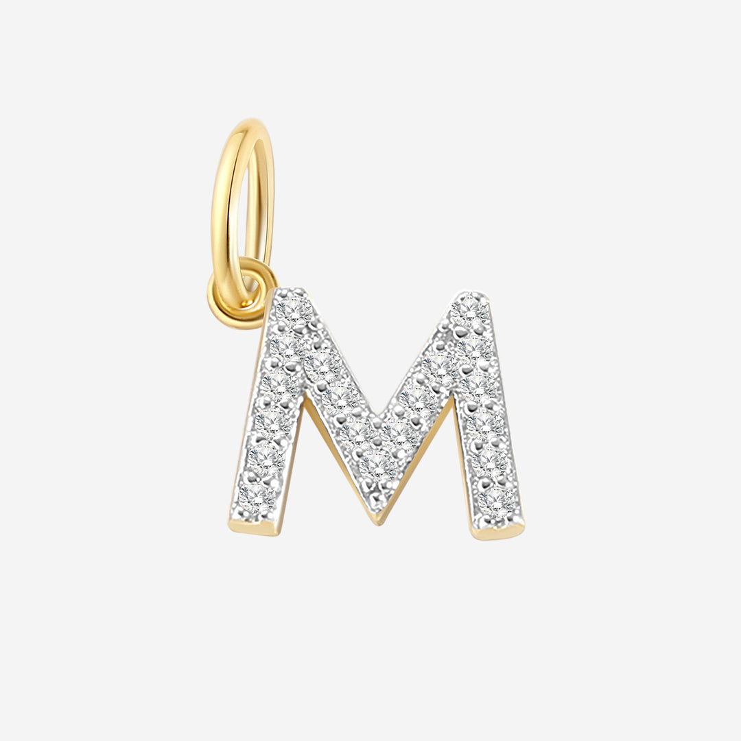 Diamond Initial Charm in M by Seeyoura