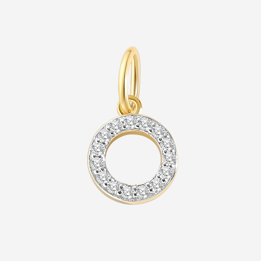 Diamond Initial Charm in O by Seeyoura