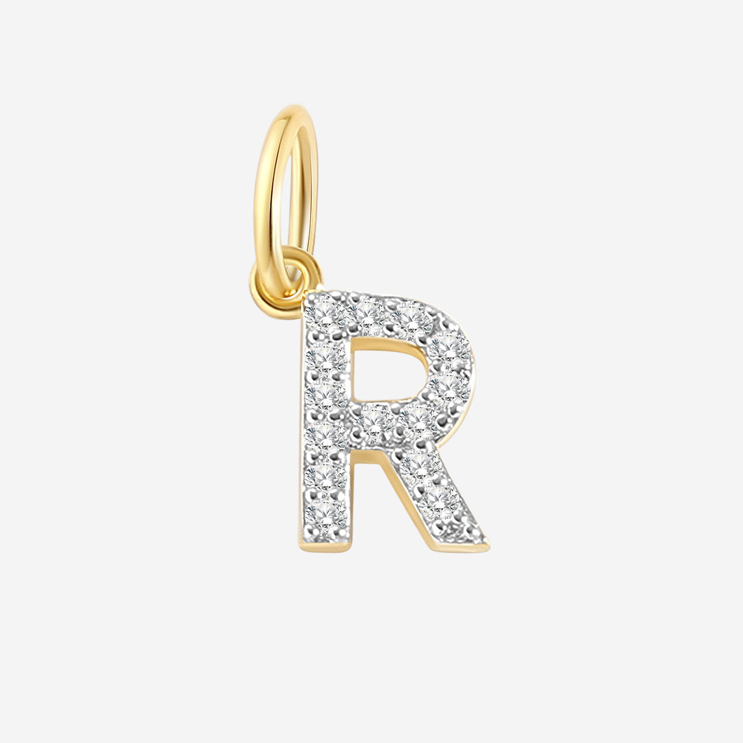 Diamond Initial Charm in R by Seeyoura