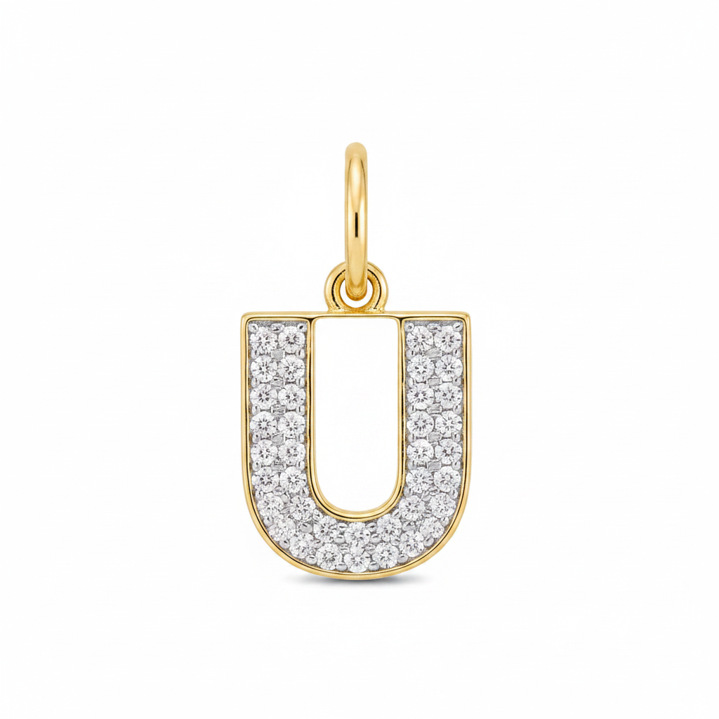 Diamond Initial Charm in U by Seeyoura