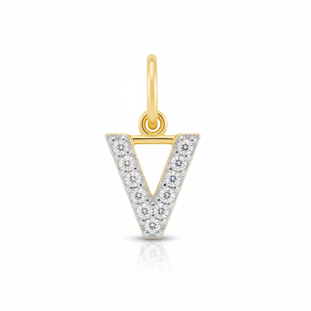 Diamond Initial Charm in V by Seeyoura