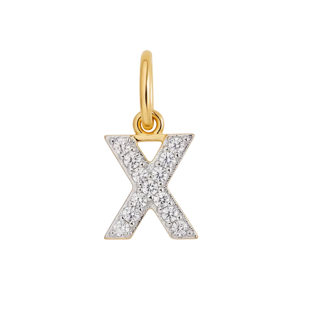 Diamond Initial Charm in X by Seeyoura