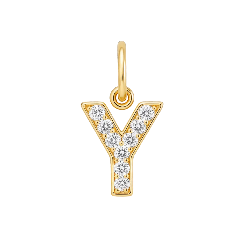 Diamond Initial Charm in Y by Seeyoura