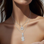 Diamond Letter Pendant Necklace by Seeyoura