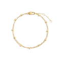 Double Chain Bracelet in gold by Seeyoura