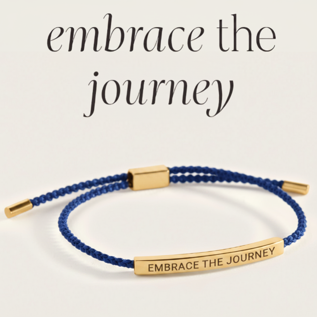 Embrace the Journey Inspire Bracelet in Royal Blue, gold by Seeyoura