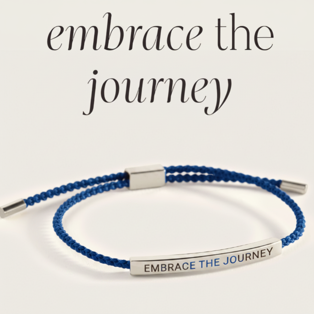 Embrace the Journey Inspire Bracelet in Royal Blue, silver by Seeyoura