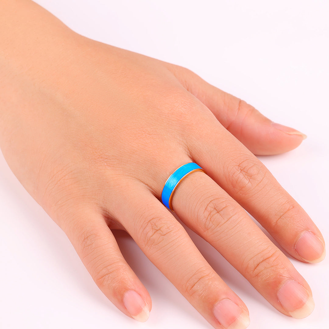 Enamel Band Ring by Seeyoura
