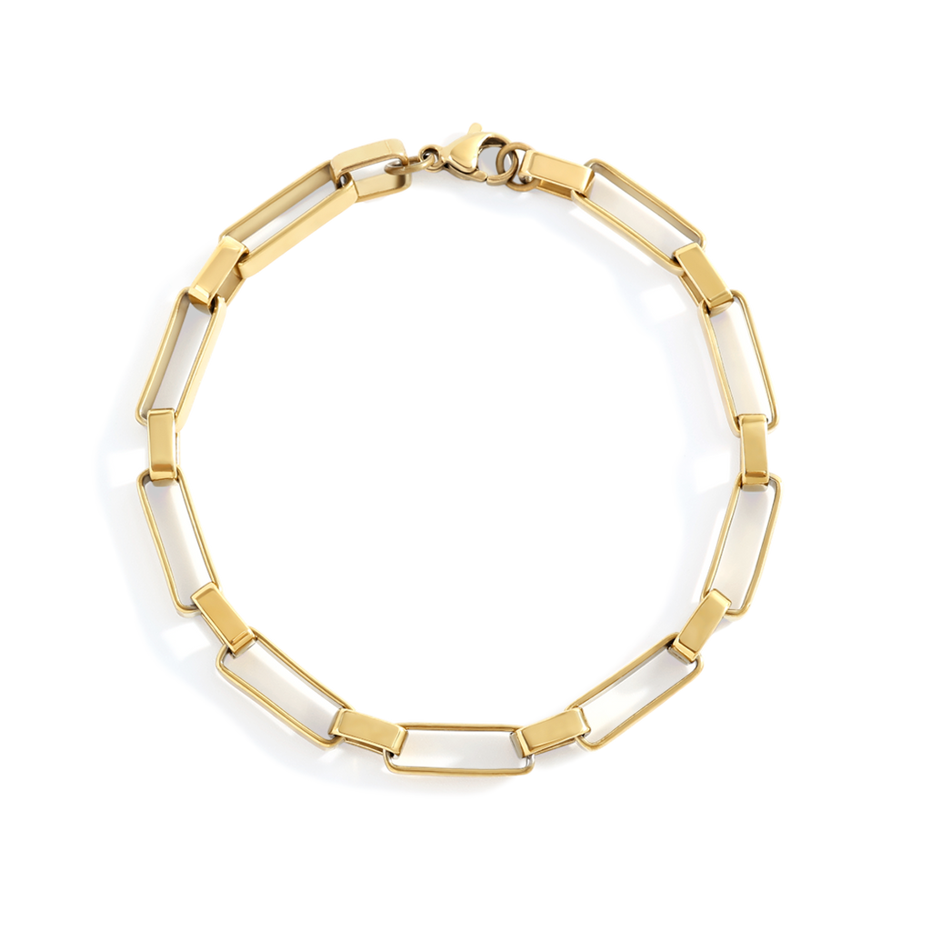 Everyday Link Bracelet in gold by Seeyoura
