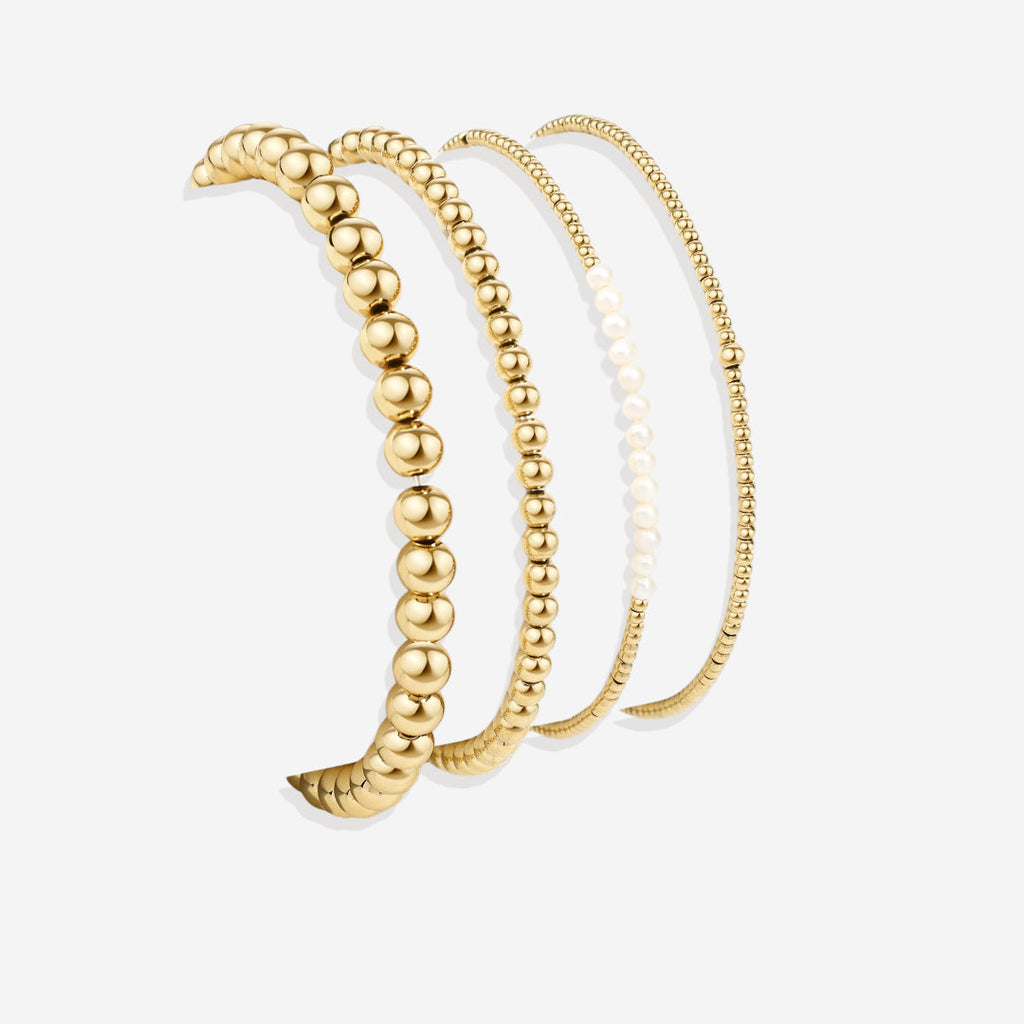 Everyday Pearl Bracelet Stacking Set by Seeyoura