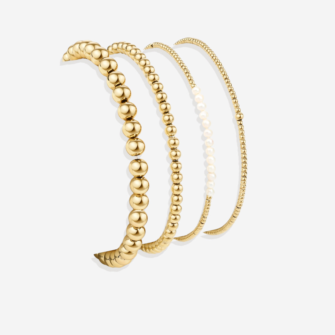 Everyday Pearl Bracelet Stacking Set by Seeyoura