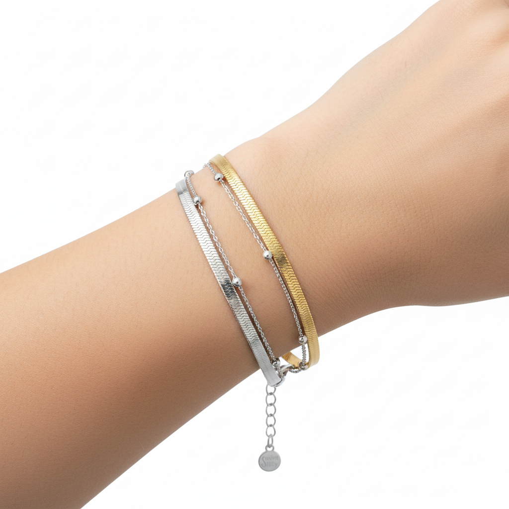 Everyday Stacked Bracelet by Seeyoura