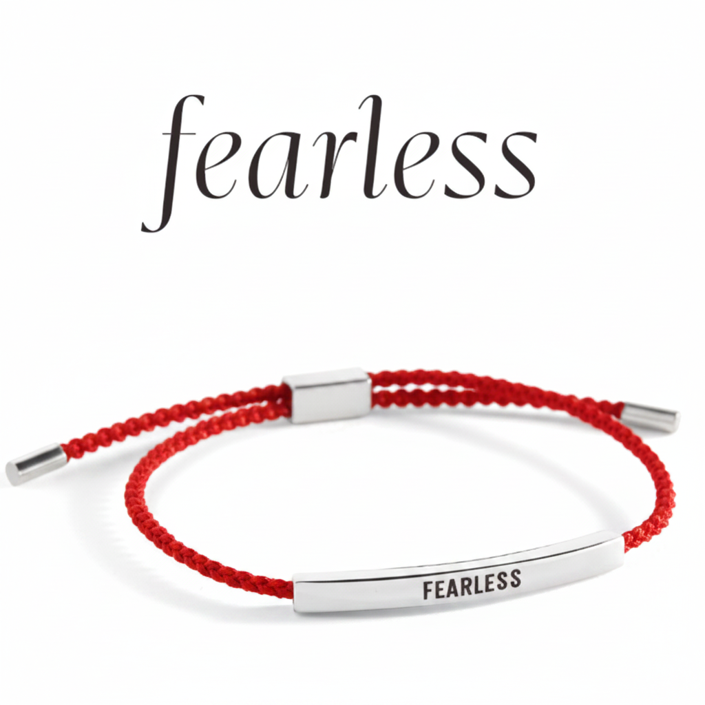 Fearless Inspire Bracelet in Lucky Red, silver by Seeyoura