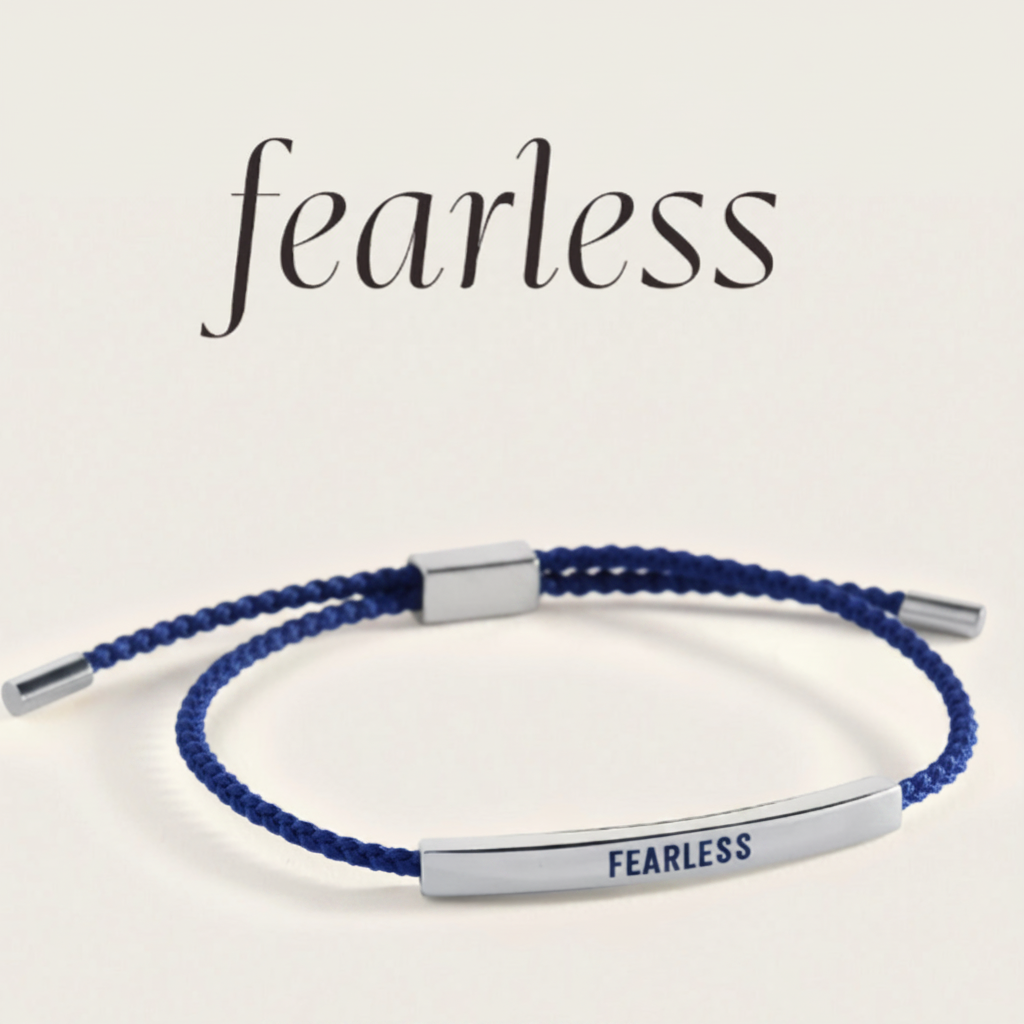 Fearless Inspire Bracelet in Royal Blue, silver by Seeyoura