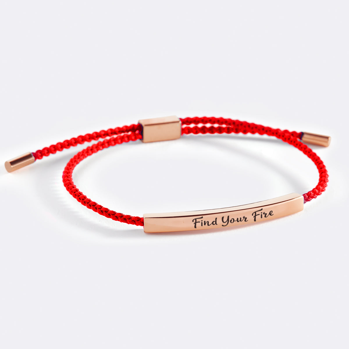 Find Your Fire Inspire Bracelet in Lucky Red, 18-k-rose-gold-plated by Seeyoura