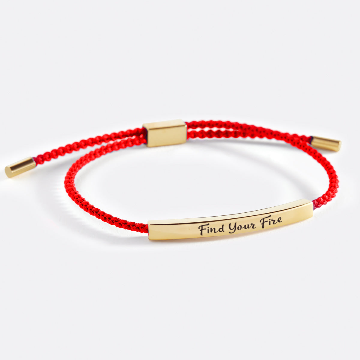 Find Your Fire Inspire Bracelet in Lucky Red, gold by Seeyoura
