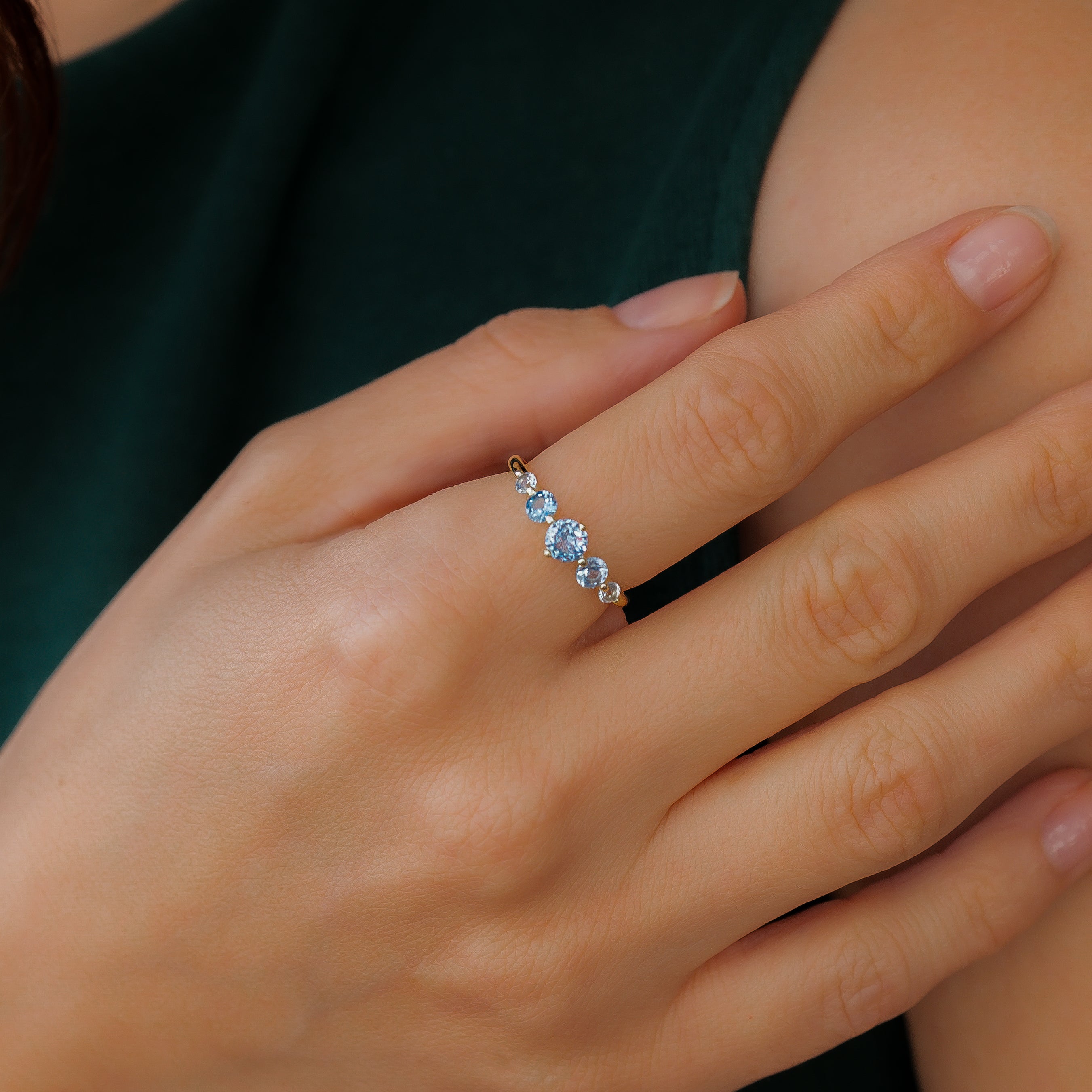 Five Stone Statement Birthstone Ring by Seeyoura