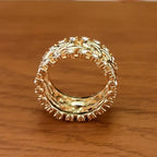 Floral Wide Band Ring by Seeyoura