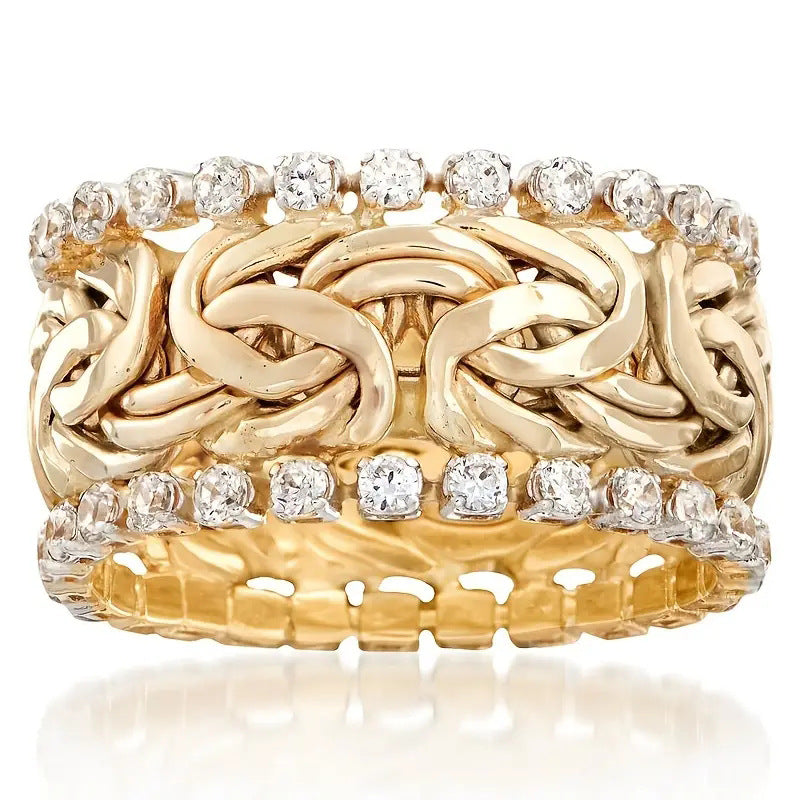 Floral Wide Band Ring by Seeyoura