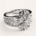 Flower Zirconia Ring — Silver by Seeyoura