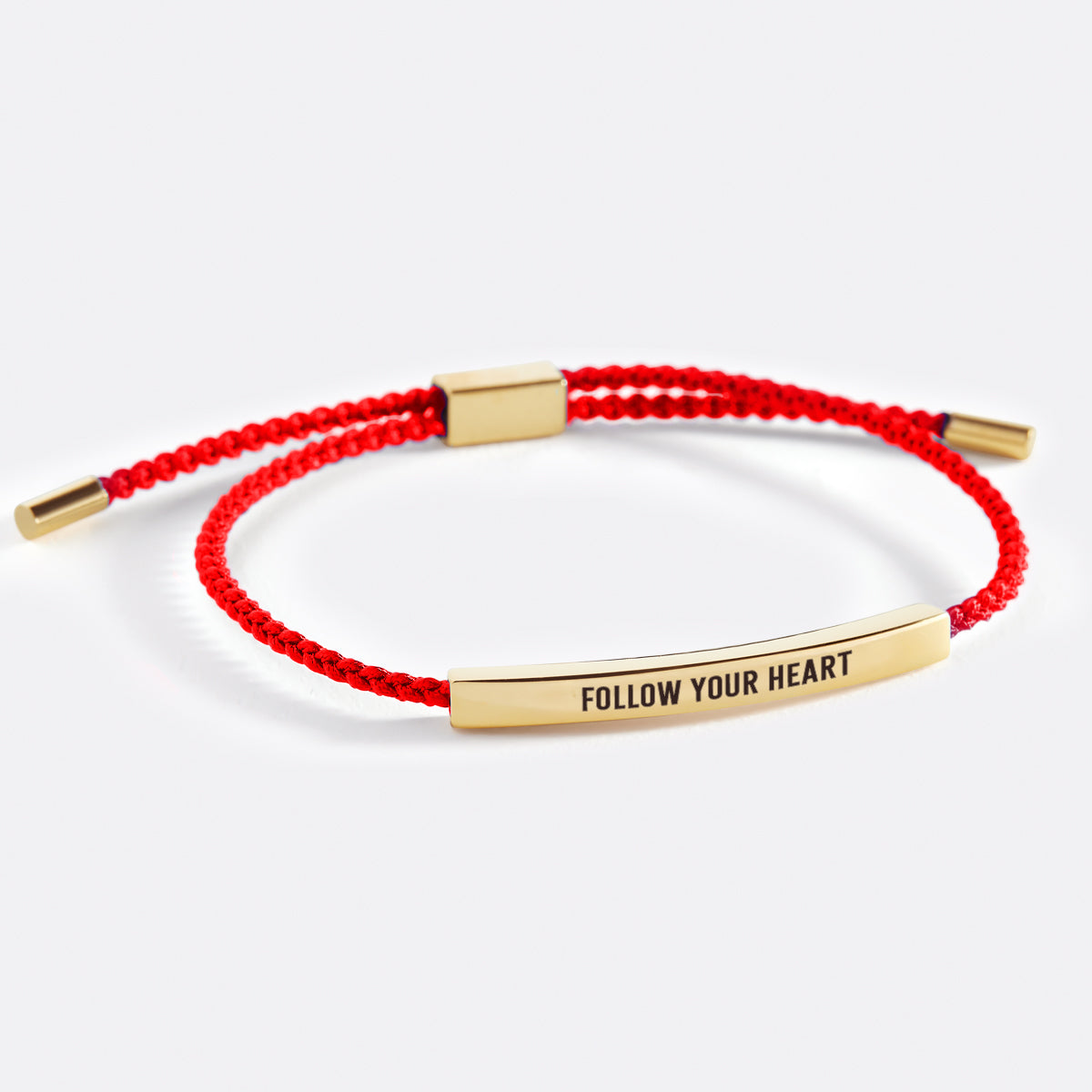 Follow Your Heart Inspire Bracelet in Lucky Red, gold by Seeyoura